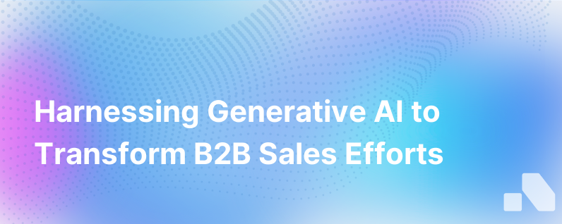 Generative AI In B2B Sales